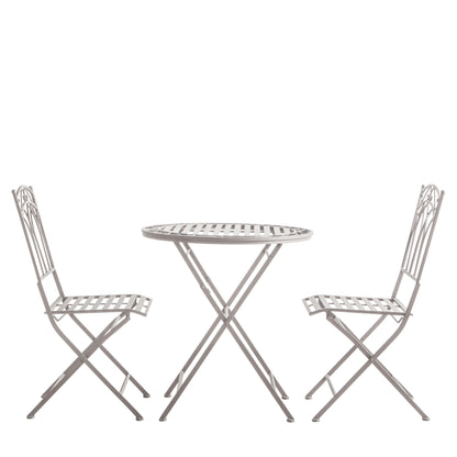 Burano Outdoor Bistro Set Gatehouse – White