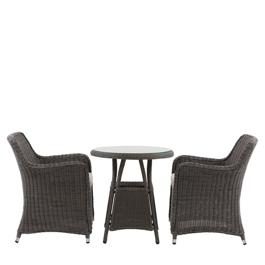 Ascot Bistro Set – Grey