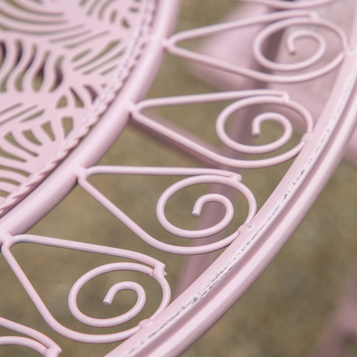 Brindisi 2 Seater Bistro Set Pink