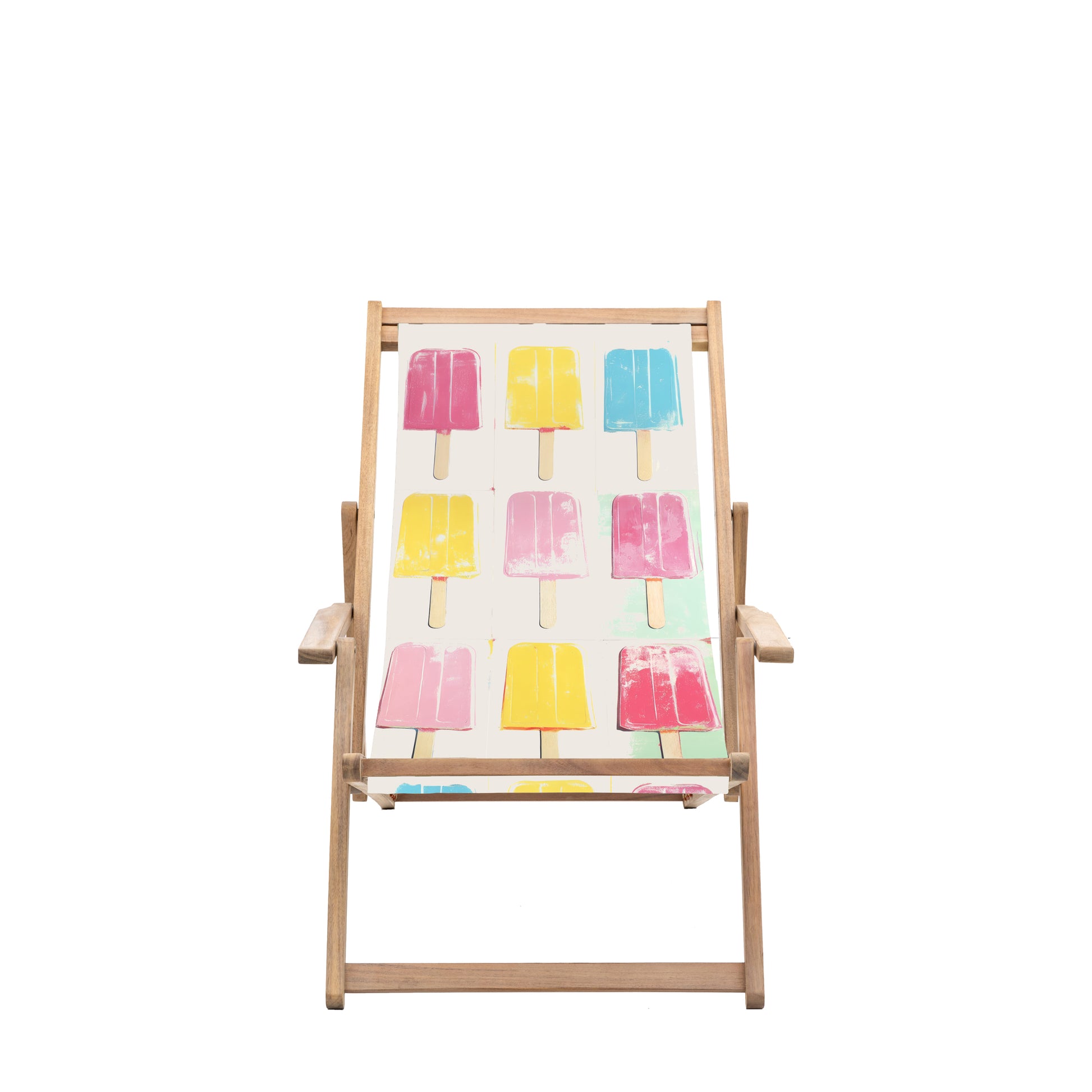 Creta Deck Chair Ice Lollies – Natural