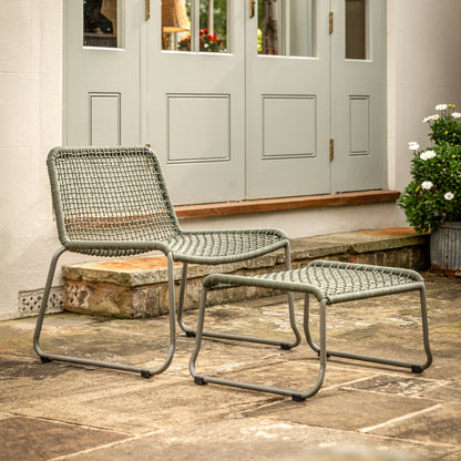 Sassano Lounge Chair with Footstool