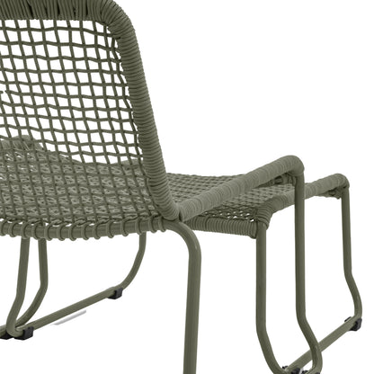Sassano Lounge Chair with Footstool