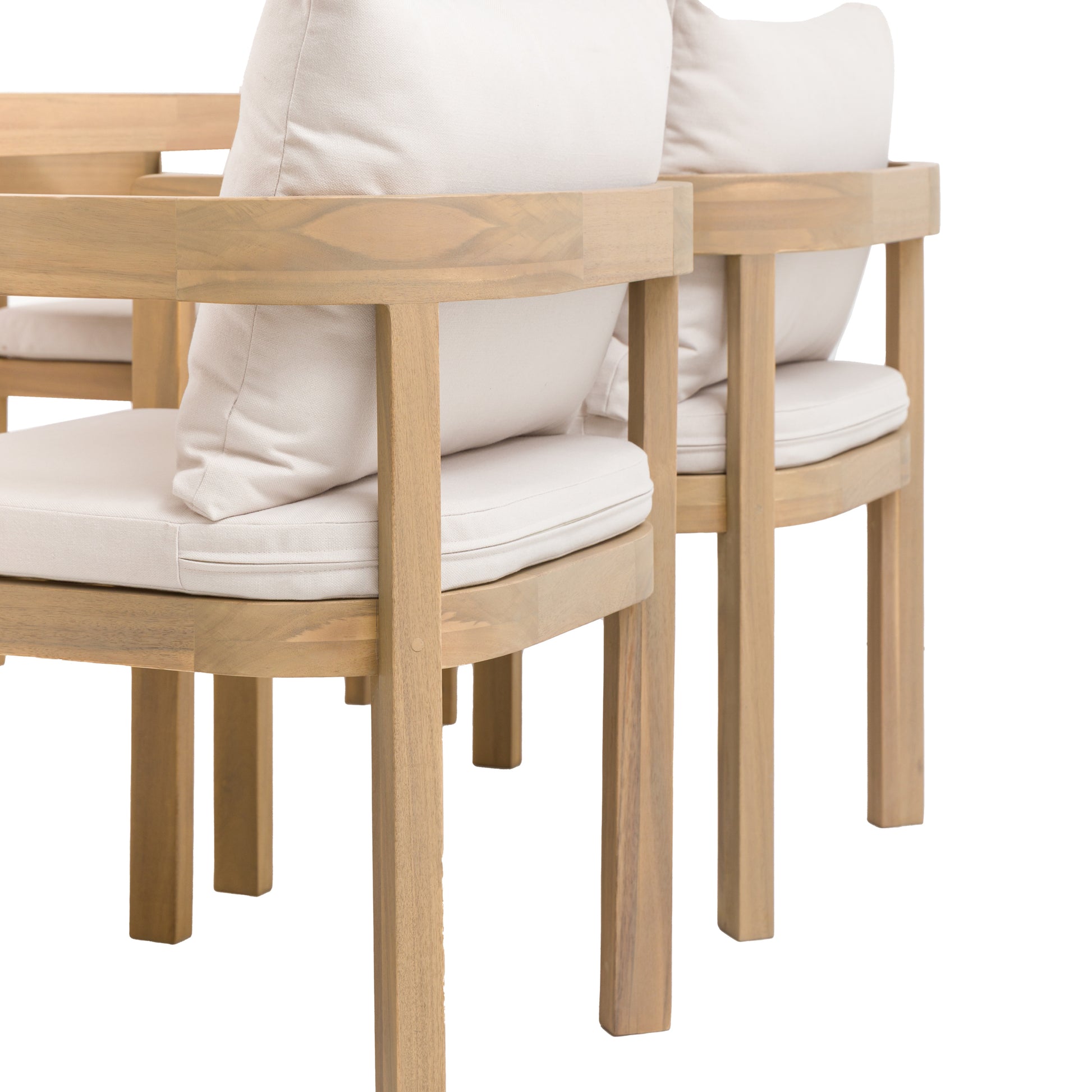 Madeira 6 Seater Dining Set – Natural