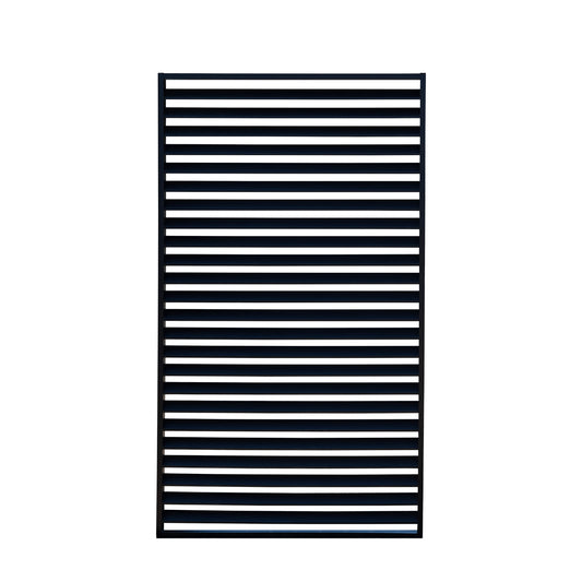 Messina Pergola Swivel Louvre Screen 1230x2180mm – Black