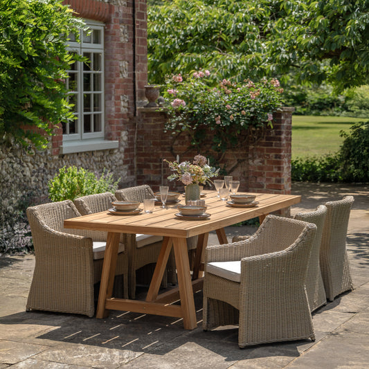 Chatsworth Rectangle Dining Table 2400x1000x760mm – Natural