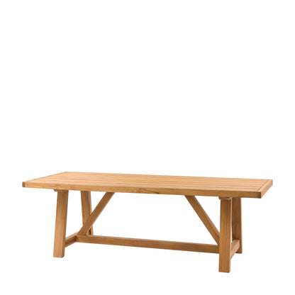 Chatsworth Rectangle Dining Table 2400x1000x760mm – Natural