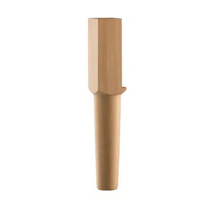 Round beech leg, 8 inch